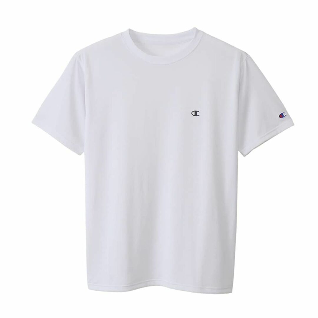 [チャンピオン] Tシャツ 半袖 丸首 UVカット 速乾 ワンポイントロゴ ショ