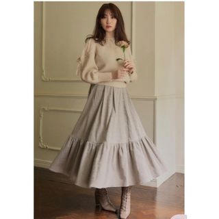 ハーリップトゥ(Her lip to)のHer lip to Floral Jacquard Volume Skirt(ロングスカート)