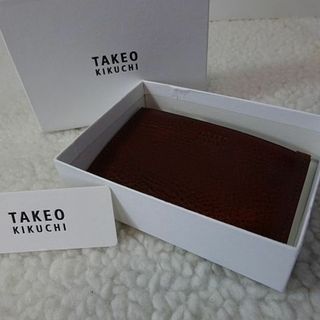 タケオキクチ(TAKEO KIKUCHI)の【新品/本物】TAKEO KIKUCHI/タケオキクチ小銭入れ/茶 ￥9,350(コインケース/小銭入れ)