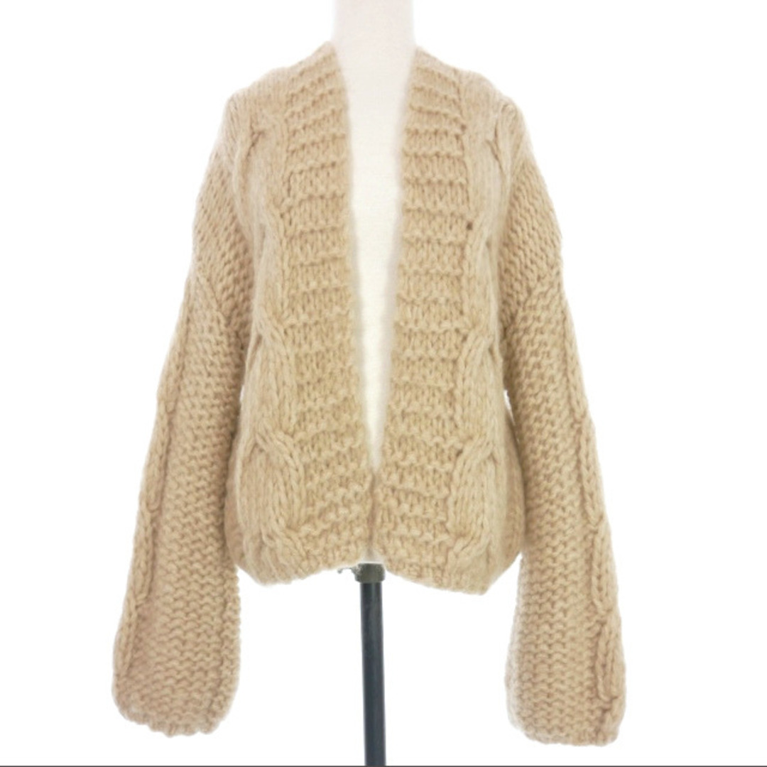35800円 ELLA SILLA ハンドニット エラシラ カシミヤカーディガン S/M
