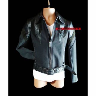 5351プールオム ラムレザーライダースjkt 50 定価100,000円 美品