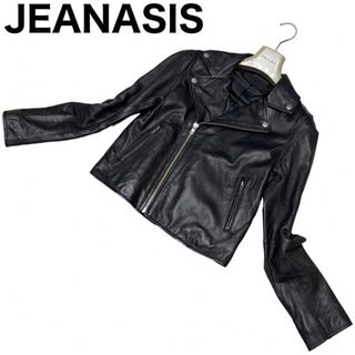 JEANASIS ダブルレザーライダースジャケット シープスキン ラムレザー ...