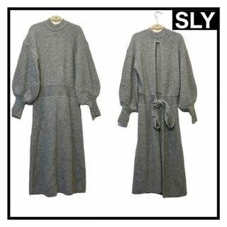 スライ(SLY)の【SLY】レディース　ロングワンピース　グレー　背中開き♡  セクシー　スライ(ロングワンピース/マキシワンピース)