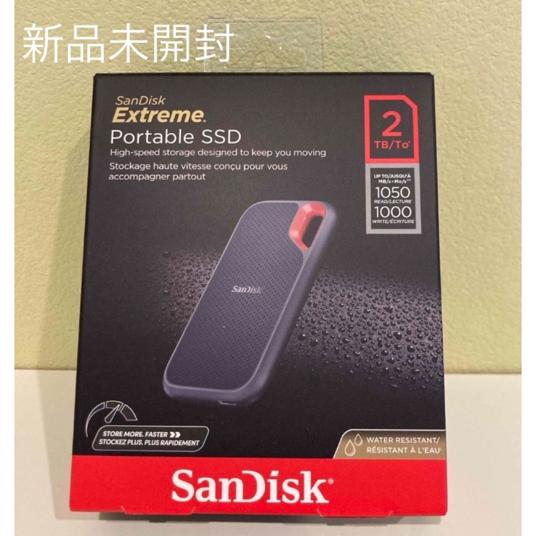 新品未開封　2TB サンディスク　外付けポータブルSSD