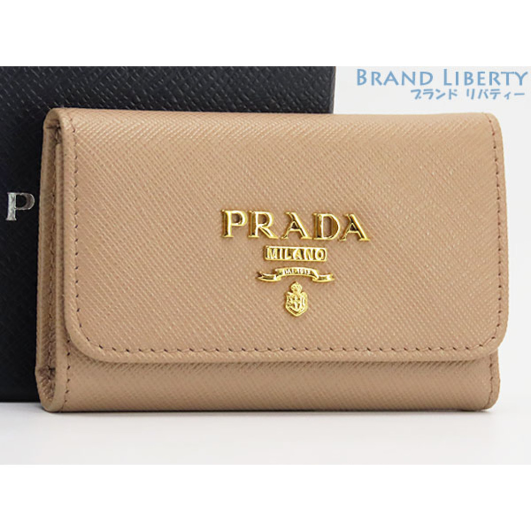 【新品未使用】PRADA プラダ　キーケース　レザーキーケース　４連キーケース