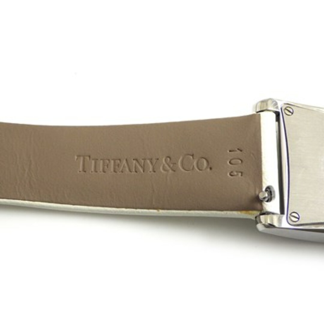 Tiffany & Co.(ティファニー)のティファニー Tiffany & Co. 腕時計 イースト ウエスト 63520071 バイカラー ティファニーブルー/ホワイト文字盤 白 SS ティファニーブルー/ホワイト レザーベルト クオーツアナログ 【中古】 レディースのファッション小物(腕時計)の商品写真