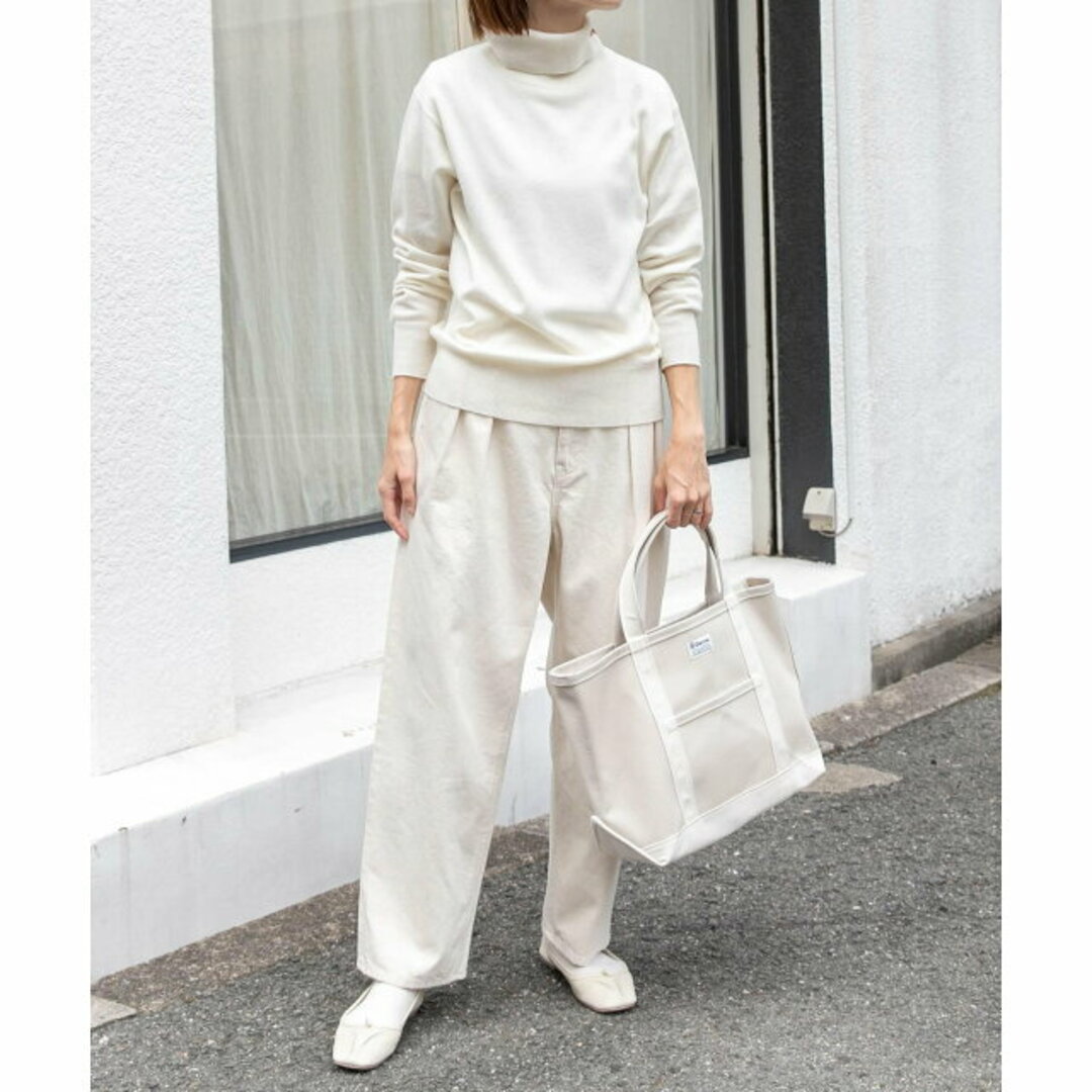 URBAN RESEARCH DOORS(アーバンリサーチドアーズ)の【IVORY】FORK&SPOON カシミアブレンドタートルネックニット レディースのトップス(ニット/セーター)の商品写真