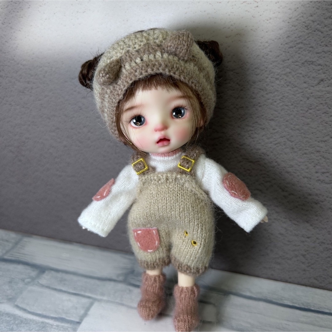 ob11 BJDSD1/12服 人形 ウィッグ オビツ11 ヘッド粘土