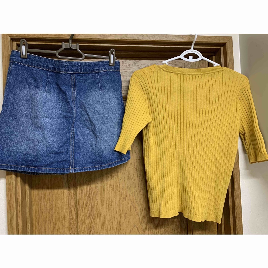 FOREVER 21(フォーエバートゥエンティーワン)のイング　Forever21 コーデ　デニムスカート　秋トップス　 レディースのレディース その他(セット/コーデ)の商品写真