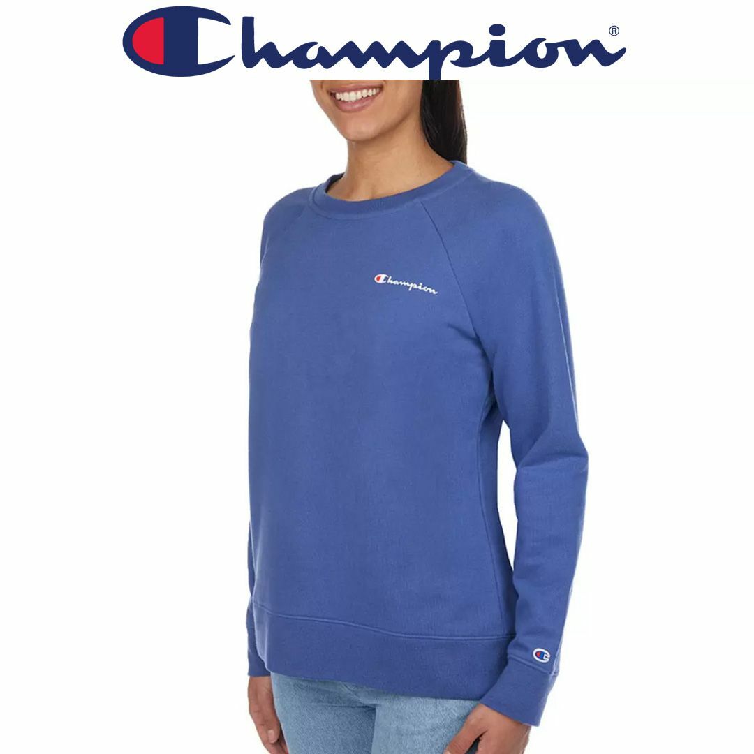 Champion(チャンピオン)の新品 XL ★ Champion チャンピオン レディース トレーナー ブルー レディースのトップス(トレーナー/スウェット)の商品写真