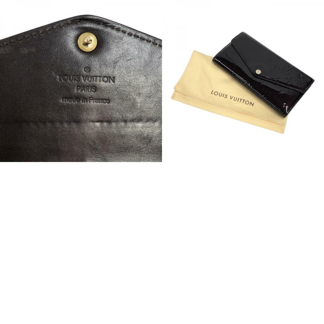 LOUIS VUITTON(ルイヴィトン)の　ルイ・ヴィトン LOUIS VUITTON ポルトフォイユ・サラ M90152 アマラント モノグラム・ヴェルニ レディース 長財布 レディースのファッション小物(財布)の商品写真