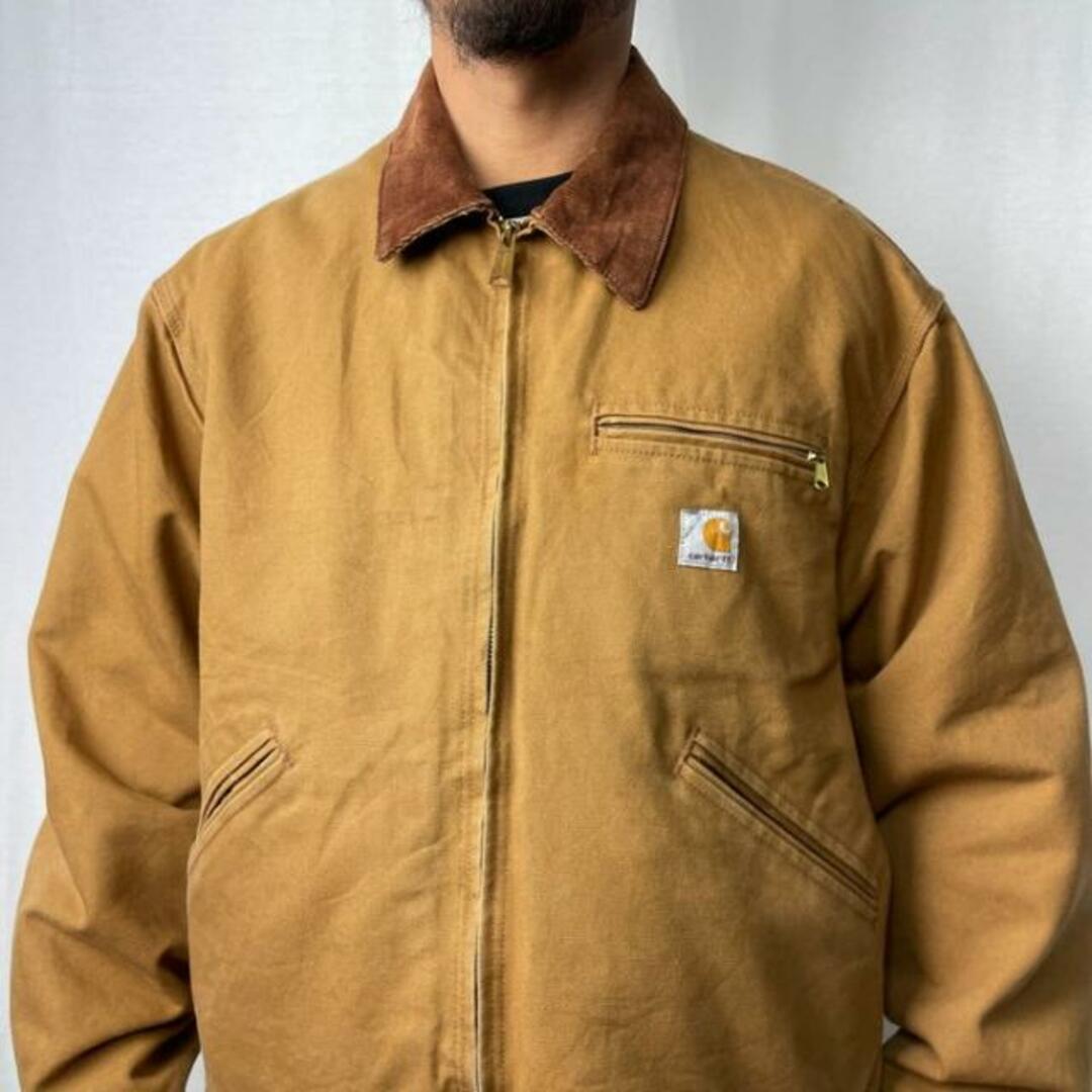 Carhartt ダック ワークジャケット 刺繍 デトロイト USA製 XL