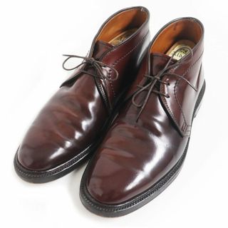 【ドンドン見直し】良品■USA製 オールデン ユナイテッドアローズ 4462H ウィングチップ フルブローグ レザーブーツ 茶 6 メンズ