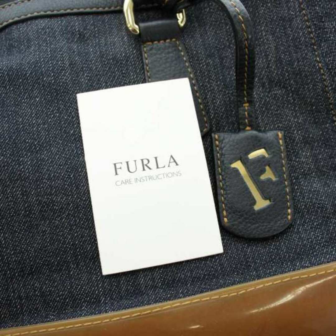 Furla(フルラ)のフルラ トートバッグ ハンドバッグ デニム ラバー クロシェット インディゴ レディースのバッグ(トートバッグ)の商品写真