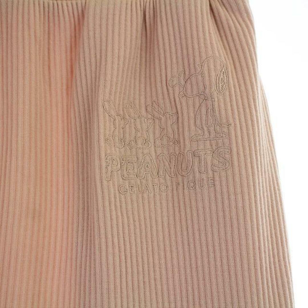 gelato pique(ジェラートピケ)のジェラートピケ SNOOPY リブロングパンツ 刺繍 ルームウェア F ピンク レディースのルームウェア/パジャマ(パジャマ)の商品写真