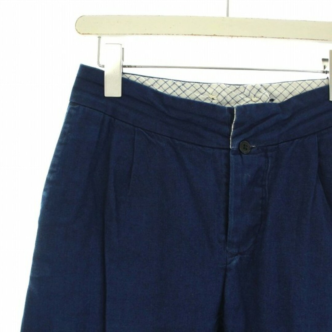 YAECA(ヤエカ)のヤエカ Tuck Pants タックパンツ M インディゴ 166059 レディースのパンツ(デニム/ジーンズ)の商品写真