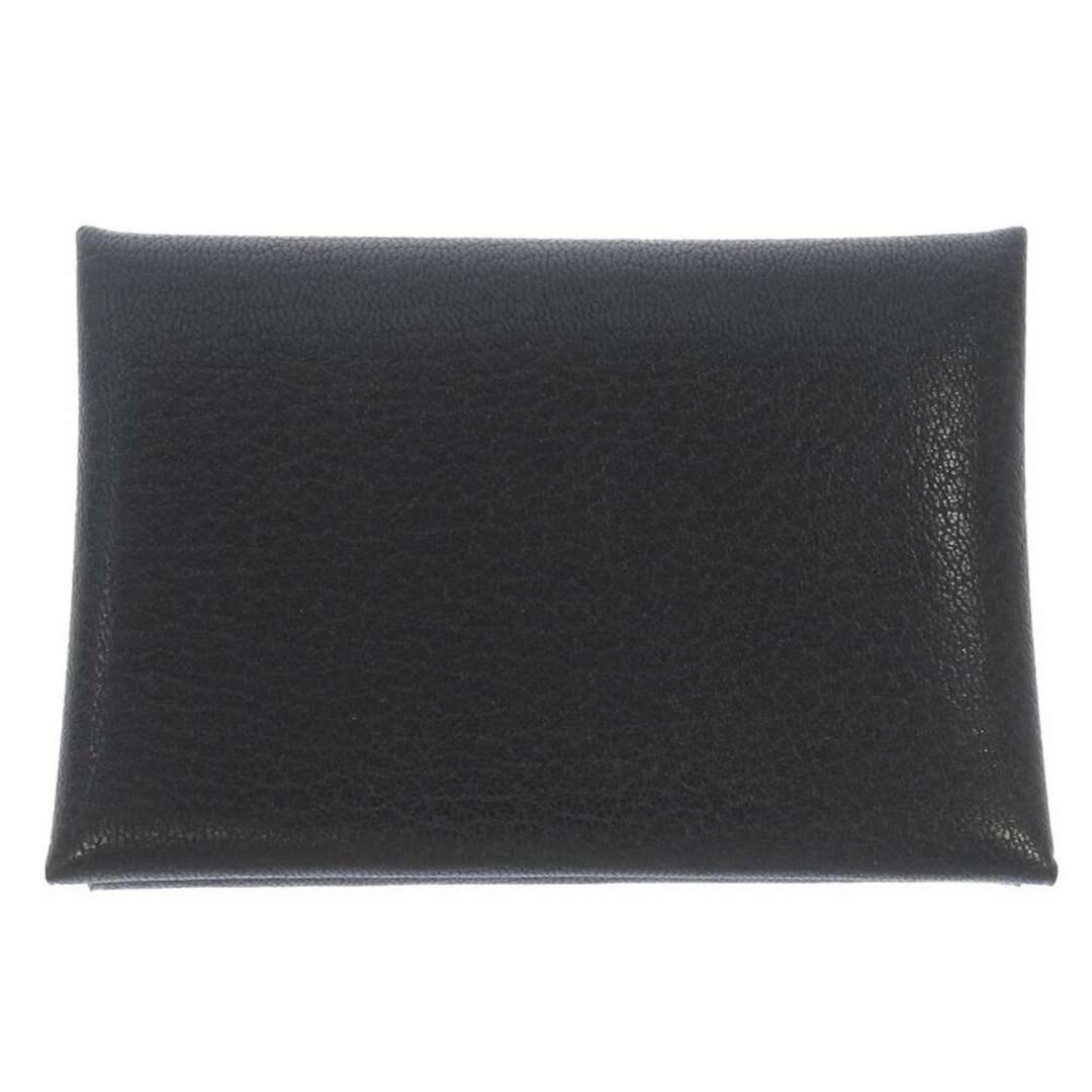 Hermes - エルメス コインケース カルヴィ デュオ ブラック シェブル