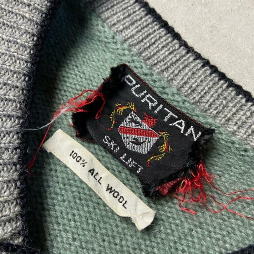 60年代 PURITAN ウールニットカーディガン メンズM相当の通販 by cave