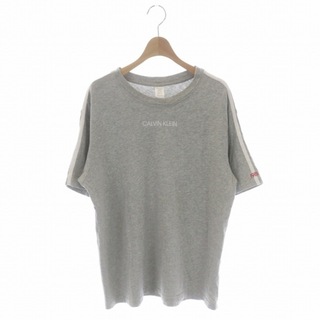 カルバンクライン(Calvin Klein)のカルバンクライン スリープウェアTシャツ カットソー 半袖 S グレー 白(Tシャツ(半袖/袖なし))
