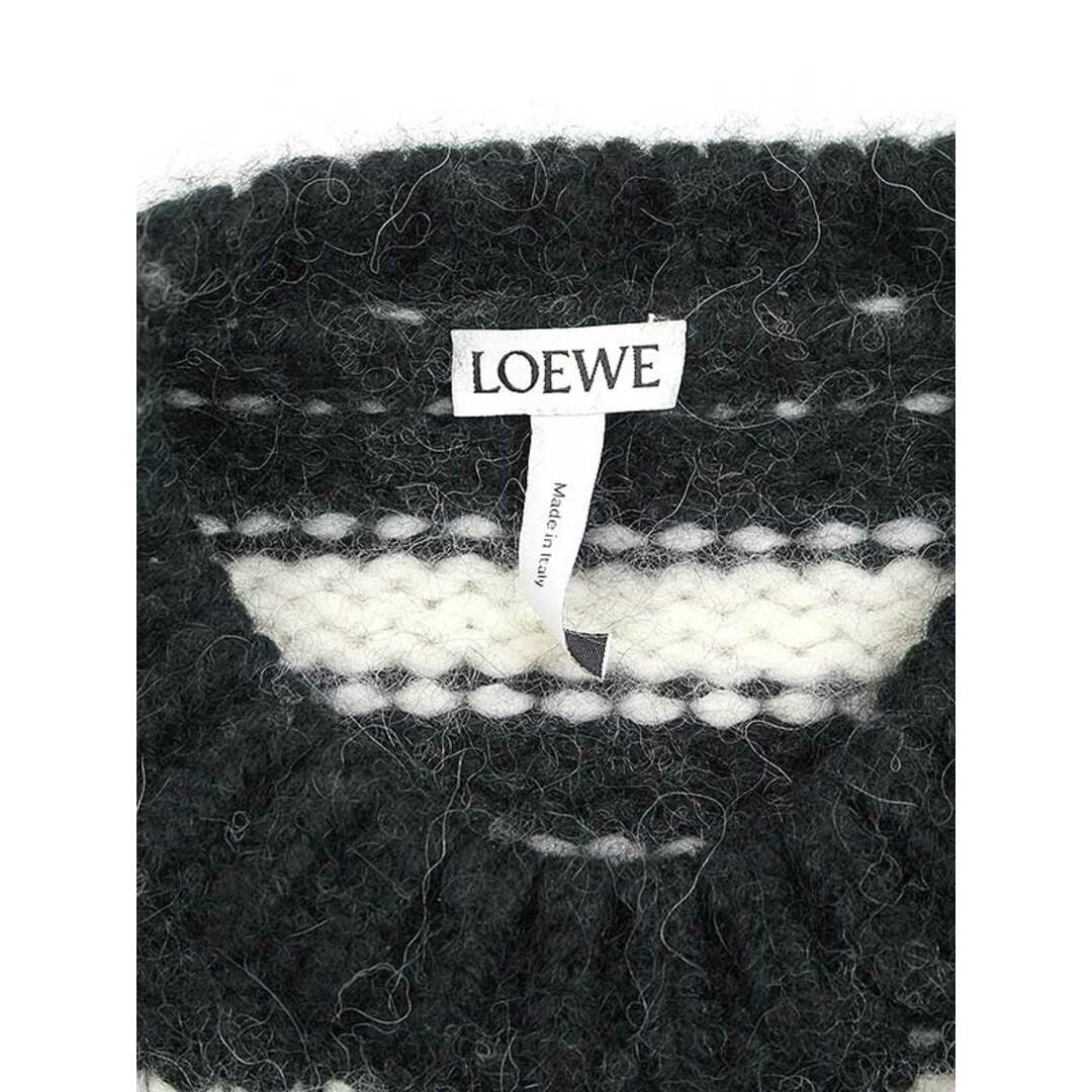 LOEWE - LOEWE ロエベ 17AW ショルダーボタン アルパカボーダーニット