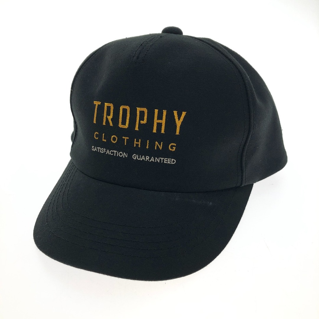 □□TROPHY CLOTHING トロフィークロージング HARVEST WORK LOGO TRACKER CAP フリーサイズ ブラック帽子