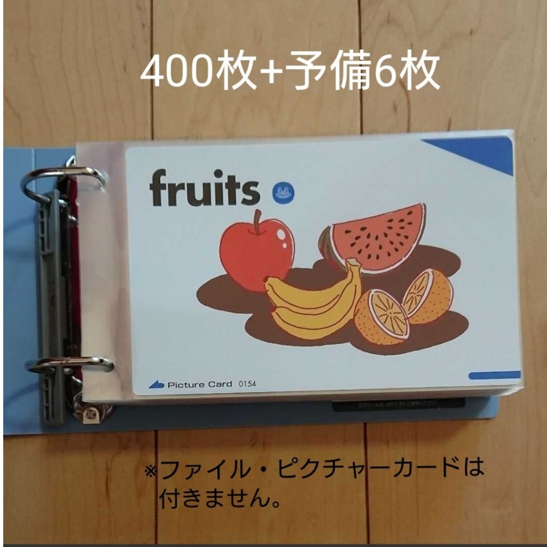 ペッピーキッズクラブ ピクチャーカード収納袋(リフィル) 約406枚セット インテリア/住まい/日用品の文房具(ファイル/バインダー)の商品写真