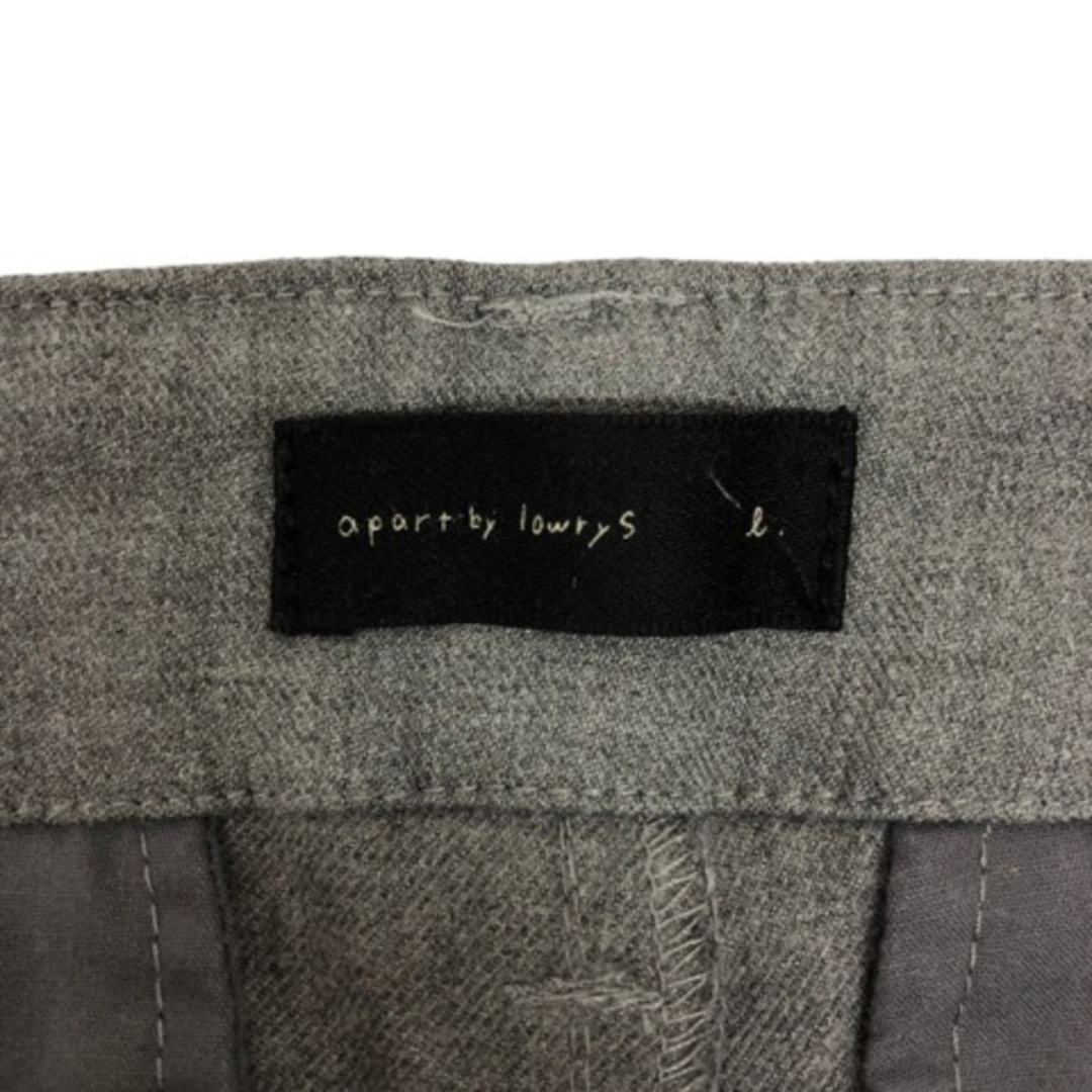 apart by lowrys(アパートバイローリーズ)のapart by lowrys パンツ スラックス 無地 タック グレー ※MZ レディースのパンツ(その他)の商品写真