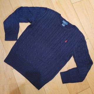 ポロラルフローレン(POLO RALPH LAUREN)のラルフローレンのケーブル編みコットンニット美品サイズ7(ニット)