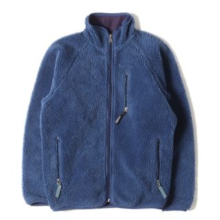 Patagonia パタゴニア レトロ カーディガン サイズ:M 90s フリース レトロカーディガン Retro Cardigan / USA製  ネイビー 紺 アウター ブルゾン ジャケット【メンズ】【中古】