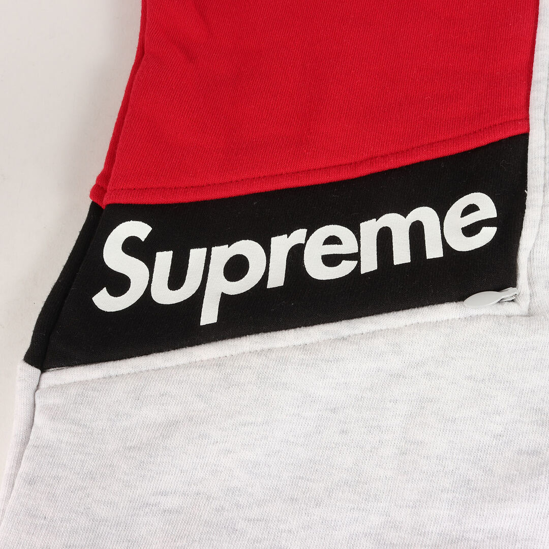 Supreme シュプリーム パーカー サイズ:L 20SS カラーブラック ジップアップ スウェット パーカー Color Blocked Zip  Up Hooded Sweatshirt アッシュグレー トップス フーデッド スウェットシャツ フーディー【メンズ】【中古】【美品】