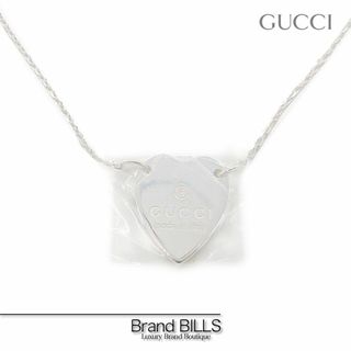 グッチ(Gucci)の新品 グッチ トレードマーク ハート ペンダント付き ネックレス 223512 シルバー スターリングシルバー アクセサリ(ネックレス)