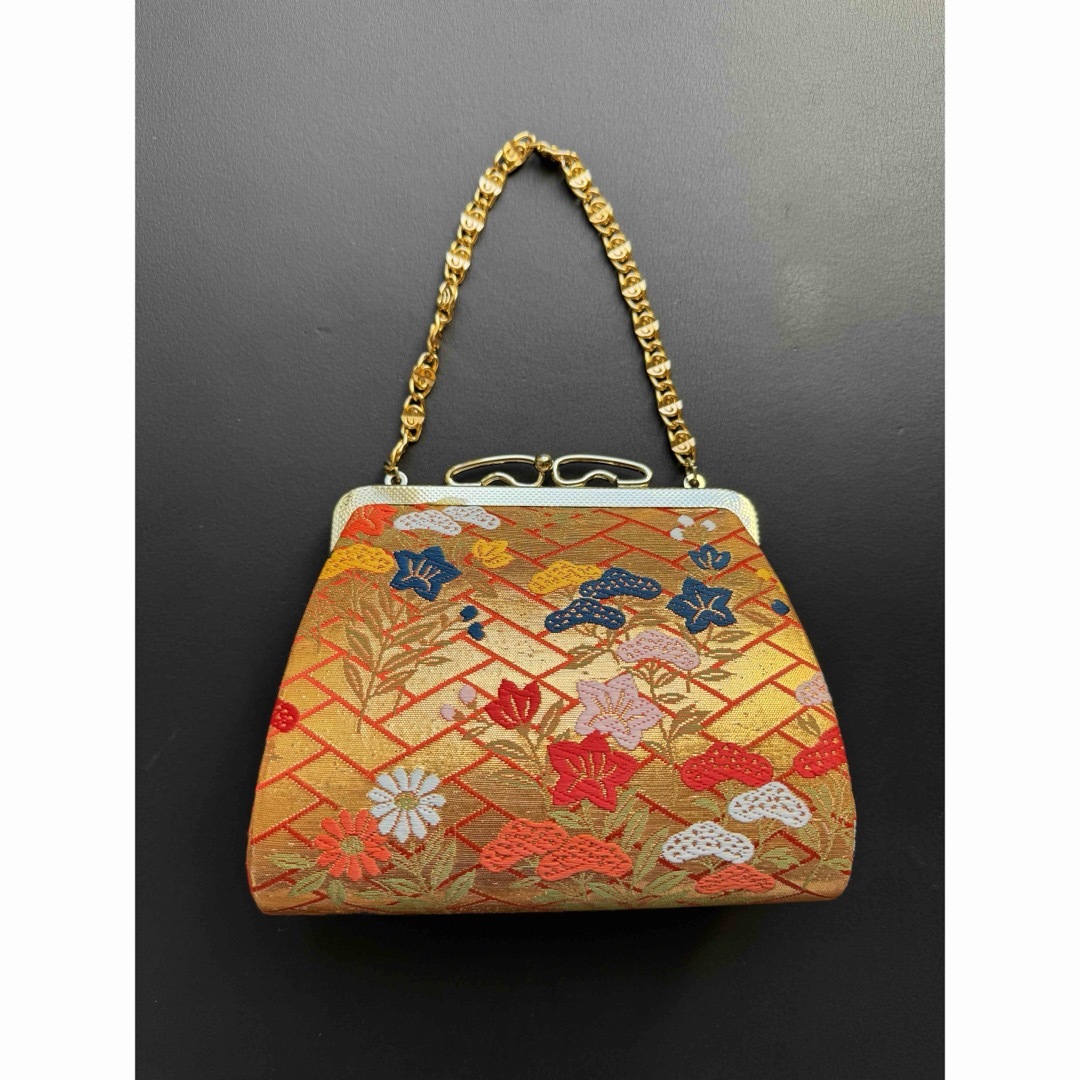 東京三越 七五三 和装バッグ 草履 20cm オレンジ 桔梗 セット