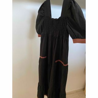 マウジー(moussy)の12/31まで！ moussy 完売　ブラックワンピース(ロングワンピース/マキシワンピース)