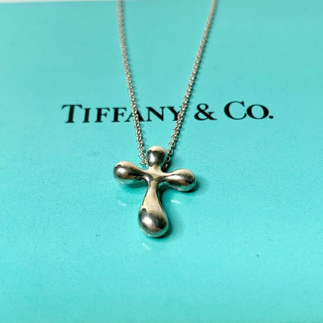 TIFFANY\u0026Co. ネックレス クロス ミニ エルサ ペレッティ シルバー