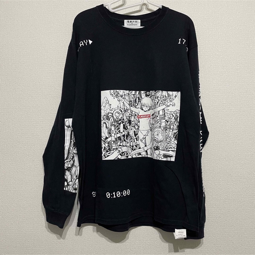 F-LAGSTUF-F - 電影少女 フラグスタフ コラボ長袖Tシャツ L 黒 F-LAGSTUF-F - 電影少女 フラグスタフ コラボ長袖Tシャツ L 黒