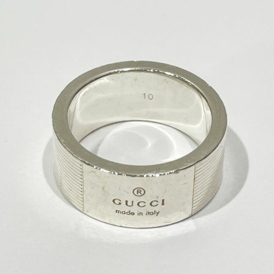 Gucci(グッチ)のGUCCI ロゴ 8ｍｍ 10 9号 リング・指輪 SV925 レディースのアクセサリー(リング(指輪))の商品写真