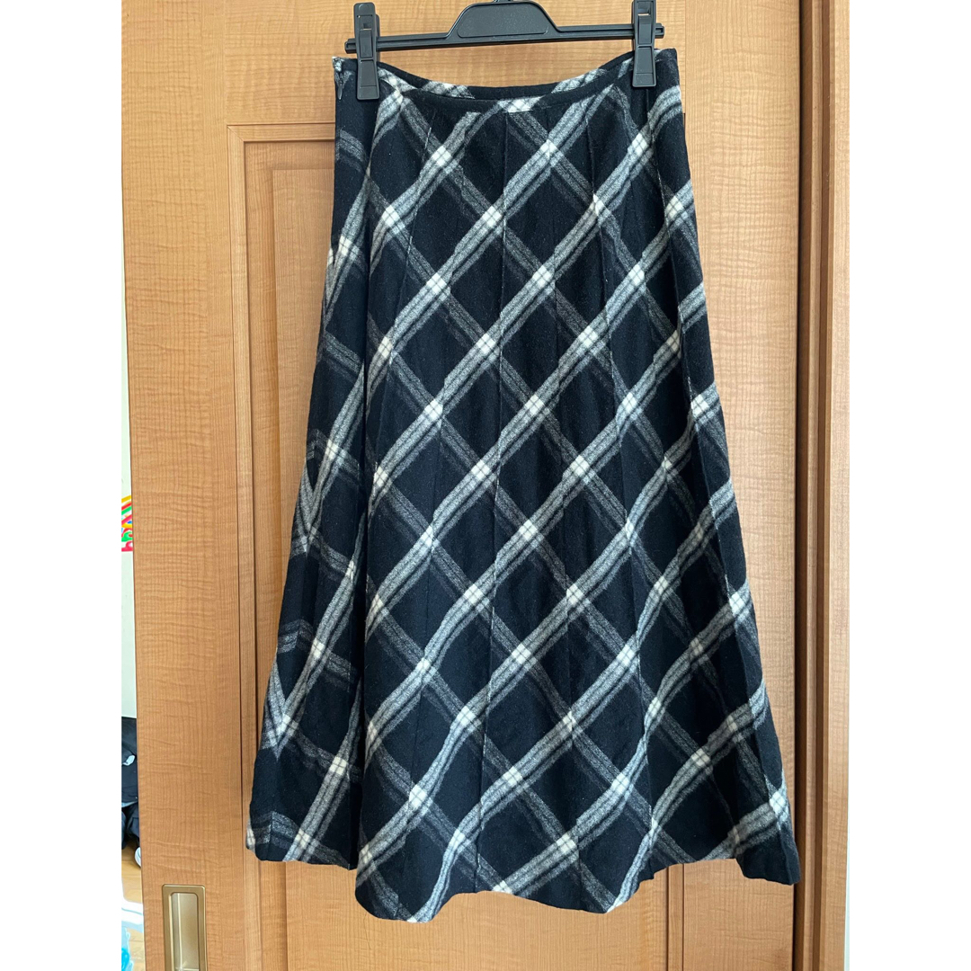 値下げ！miss amonier  大人可愛いチェックフレアスカート❤️ レディースのスカート(ロングスカート)の商品写真