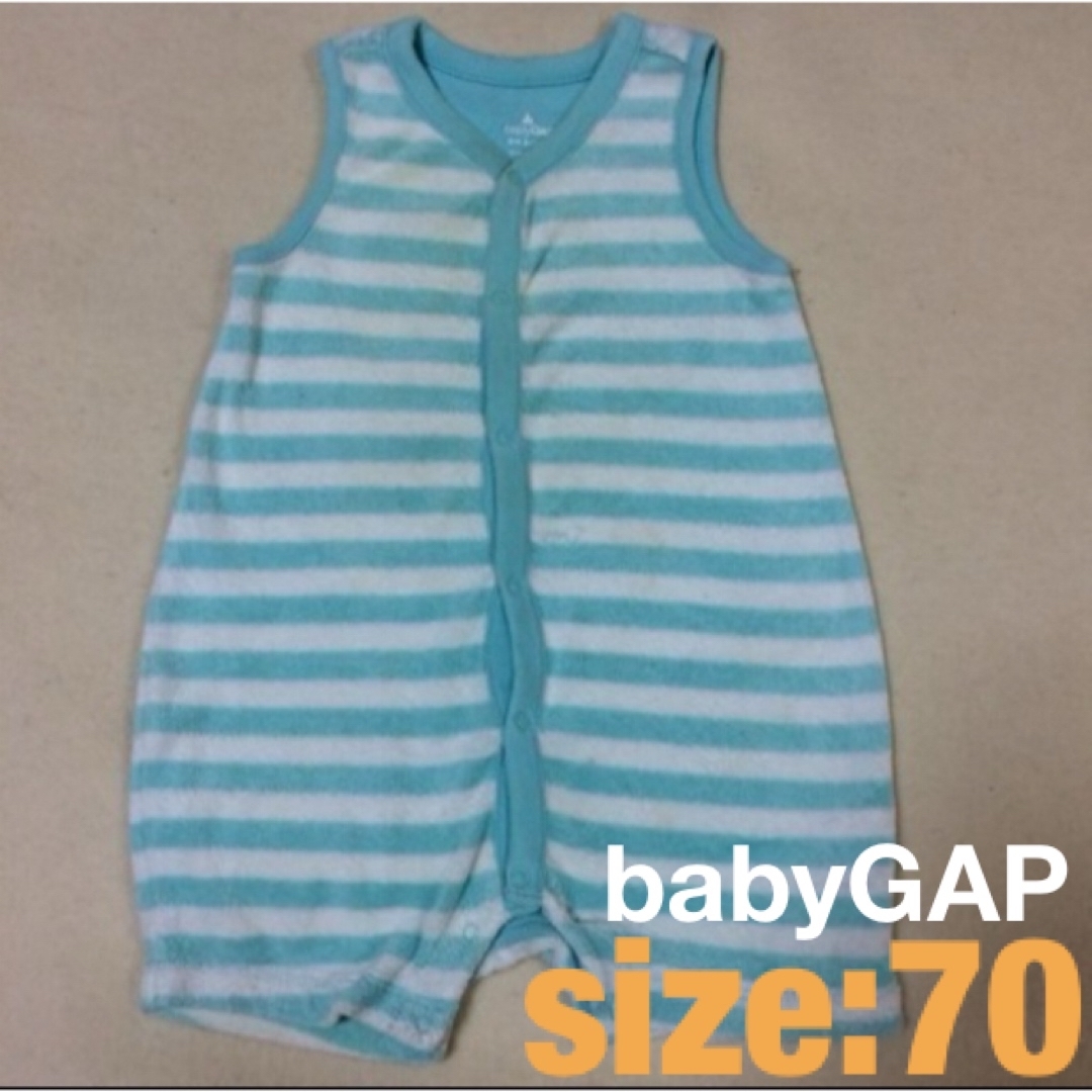 babyGAP babyGAP 袖無し ロンパース サイズ70 男の子 USED ベビーギャップの通販 by miyacomshop｜ベビーギャップ ならラクマ