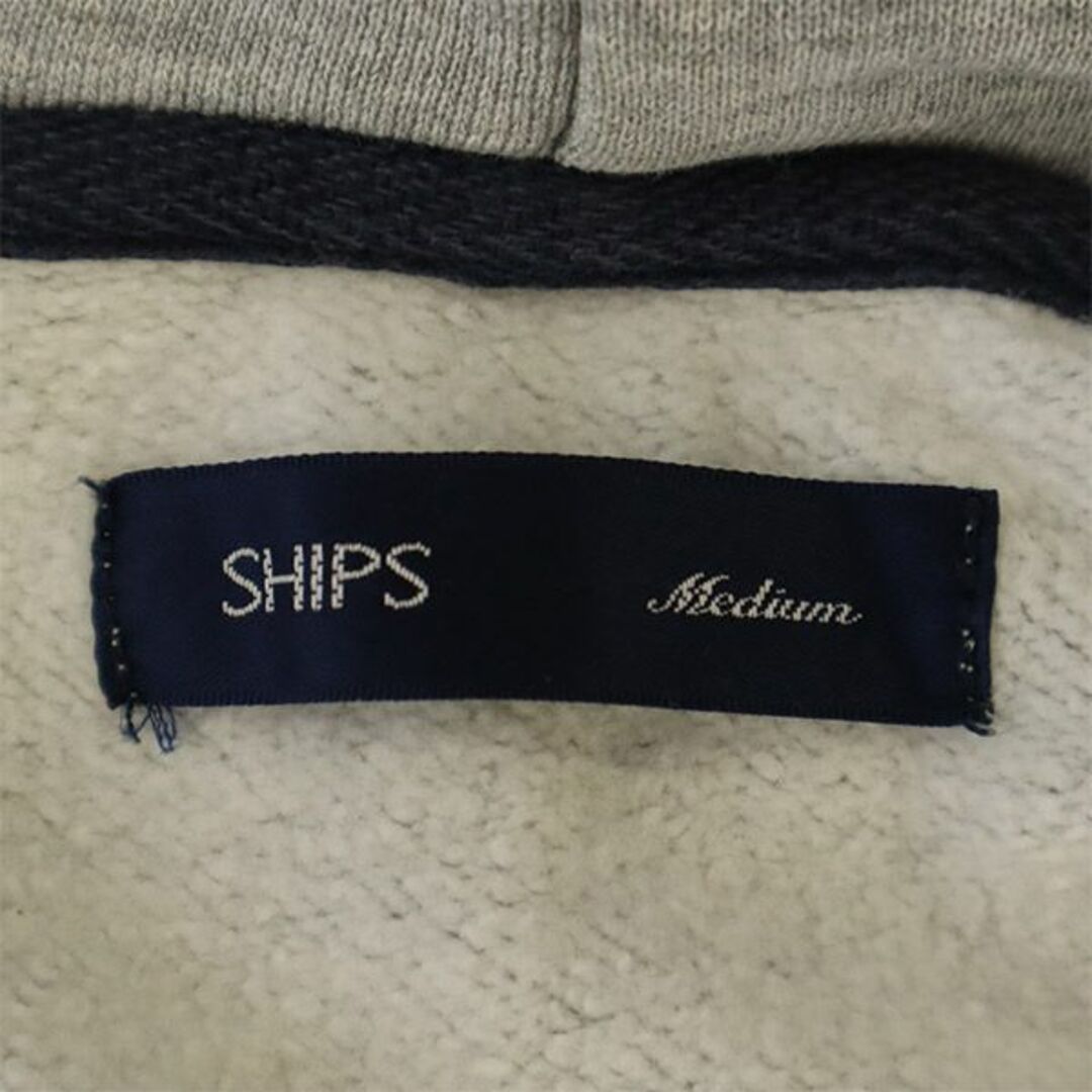 SHIPS(シップス)のシップス 碇柄 ジップパーカー M グレー SHIPS スウェット メンズ 古着 【231107】 メンズのトップス(パーカー)の商品写真