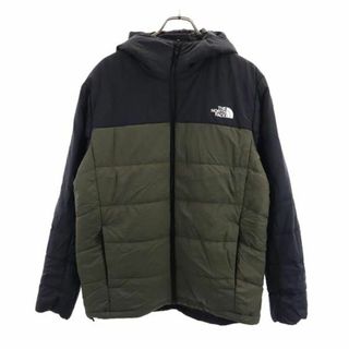 ザノースフェイス(THE NORTH FACE)のノースフェイス NY82180 長袖 リバーシブル 中綿 アウトドアジャケット L グリーン系 THE NORTH FACE ロゴ フード メンズ 古着 【231107】(その他)