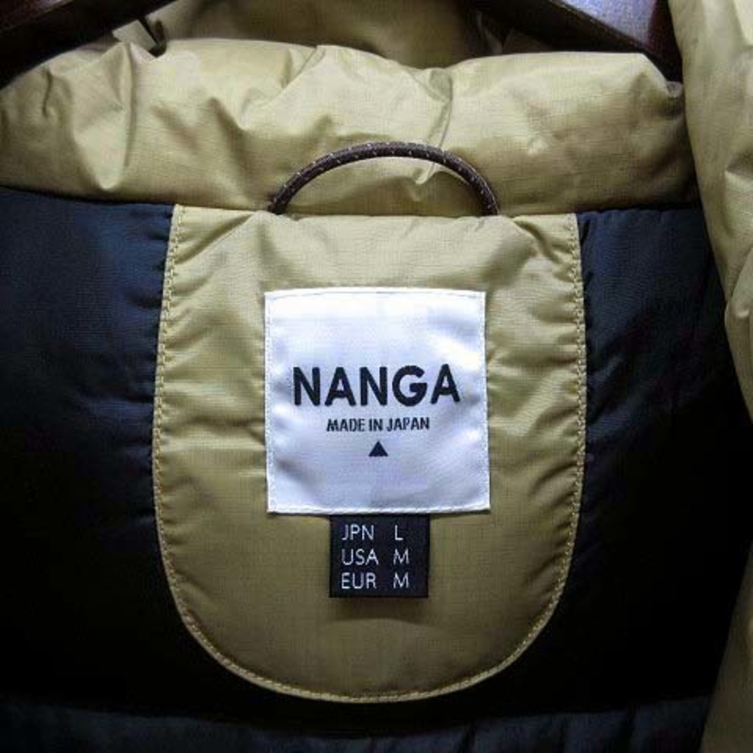 ナンガ NANGA オーロラ ダウン ジャケット ベージュ L P-RR-11E