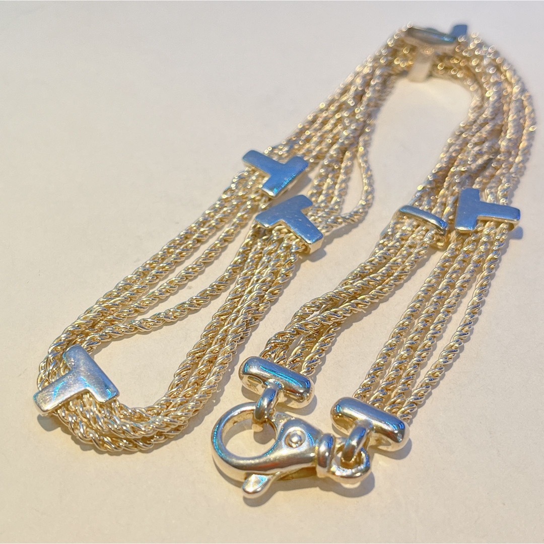 Tiffany & Co.(ティファニー)の225 希少　ティファニー　Tロープ　ネックレス　sv925 レディースのアクセサリー(ネックレス)の商品写真