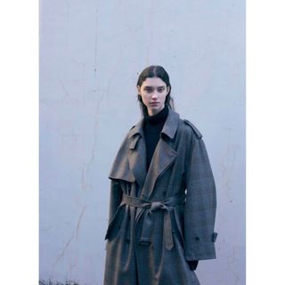 stein21awOversized Overlaped Trench Coat