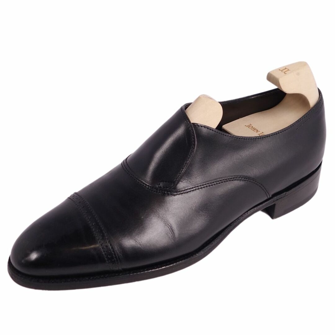 JOHN LOBB(ジョンロブ)のジョンロブ JOHN LOBB レザーシューズ PHILIP II フィリップ2 ローファー ストレートチップ カーフレザー 革靴 メンズ 5E(23.5cm相当) ブラック メンズの靴/シューズ(ドレス/ビジネス)の商品写真