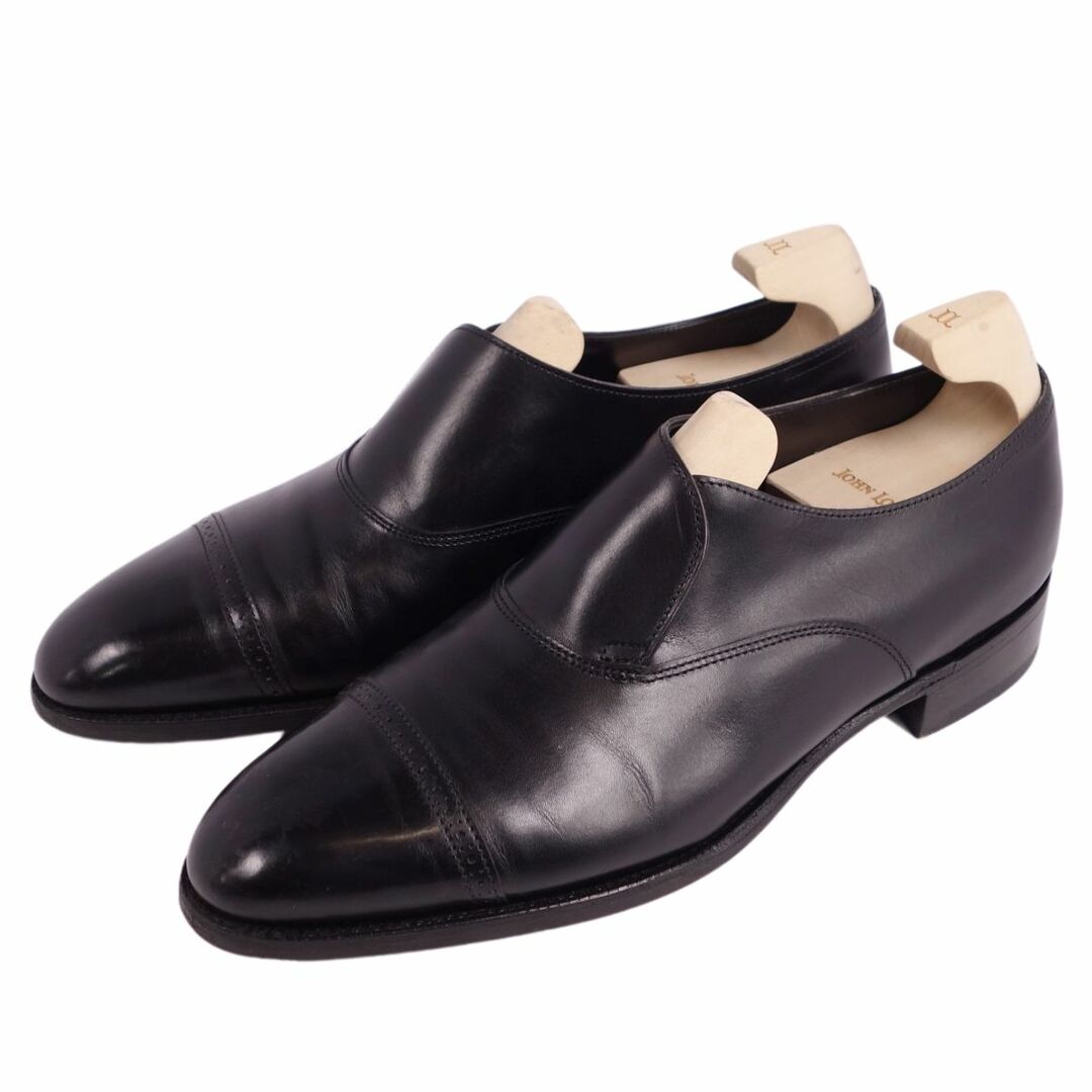 JOHN LOBB(ジョンロブ)のジョンロブ JOHN LOBB レザーシューズ PHILIP II フィリップ2 ローファー ストレートチップ カーフレザー 革靴 メンズ 5E(23.5cm相当) ブラック メンズの靴/シューズ(ドレス/ビジネス)の商品写真