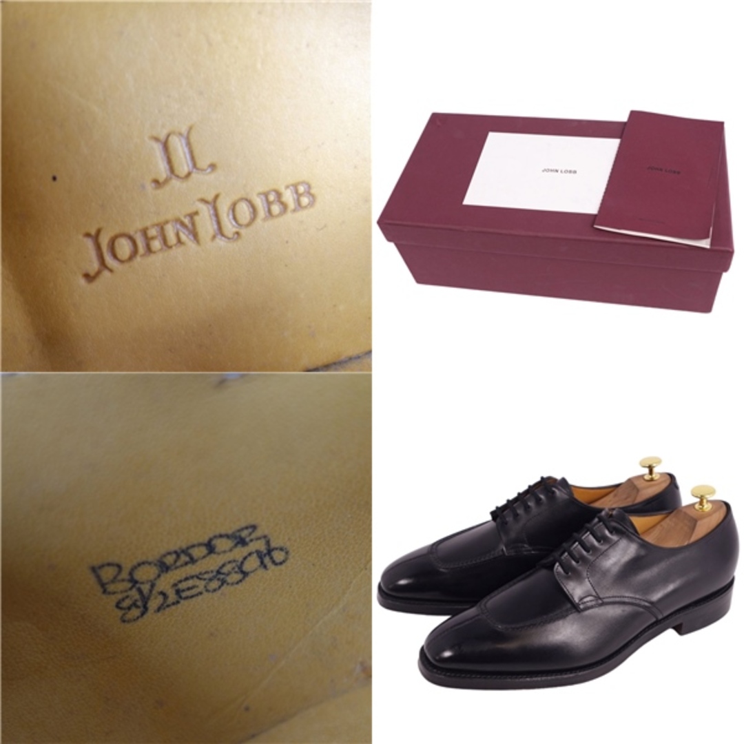 JOHN LOBB(ジョンロブ)の未使用 ジョンロブ JOHN LOBB レザーシューズ ダービーシューズ ボーダー BORDER Uチップ カーフレザー 革靴 メンズ 8.5E(27cm相当) ブラック メンズの靴/シューズ(ドレス/ビジネス)の商品写真