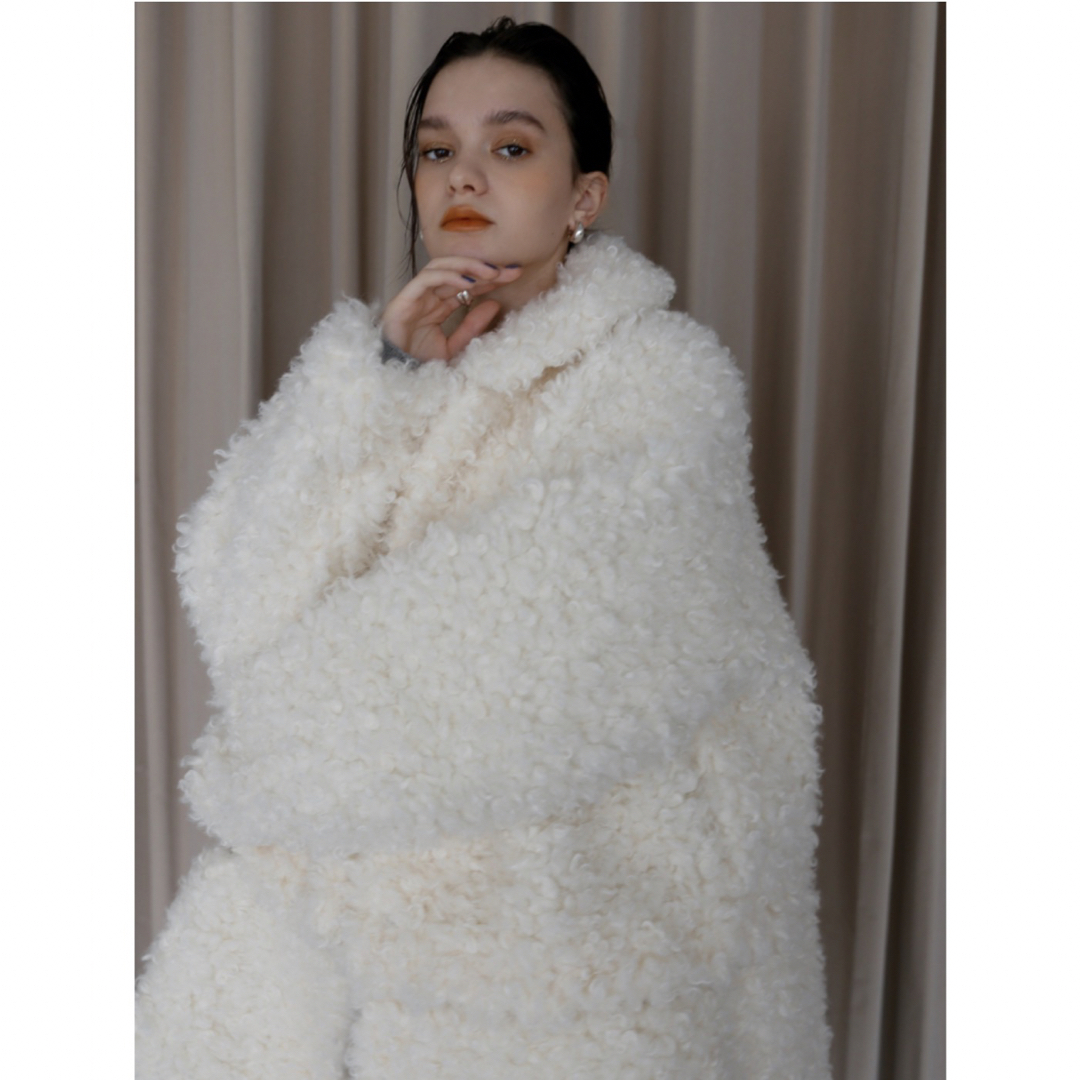 4way eco fur coat（ivory）katrin tokyoのサムネイル