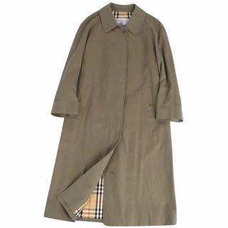 バーバリー(BURBERRY)の極美品 Vintage バーバリー Burberrys コート ステンカラーコート バルマカーンコート 裏チェック アウター レディース 7AR(S相当) オリーブカーキ(その他)