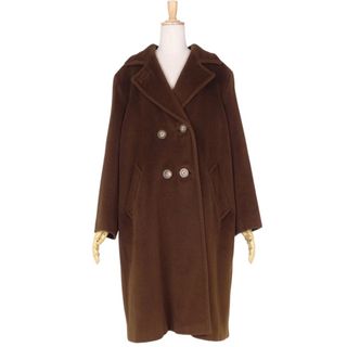 マックスマーラ(Max Mara)の美品 マックスマーラ Max Mara コート チェスターコート 白タグ ダブルブレスト ウール カシミヤ アウター レディース JI40 USA6 FB38(M相当) ブラウン(その他)