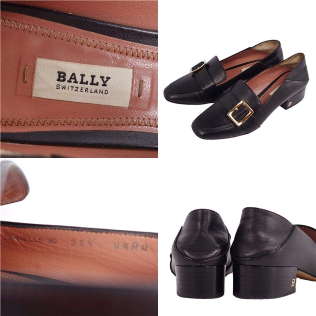 Bally(バリー)の美品 バリー BALLY パンプス ローファー ヒール バックル カーフレザー シューズ レディース 35.5(22.5cm相当) ブラック レディースの靴/シューズ(ハイヒール/パンプス)の商品写真